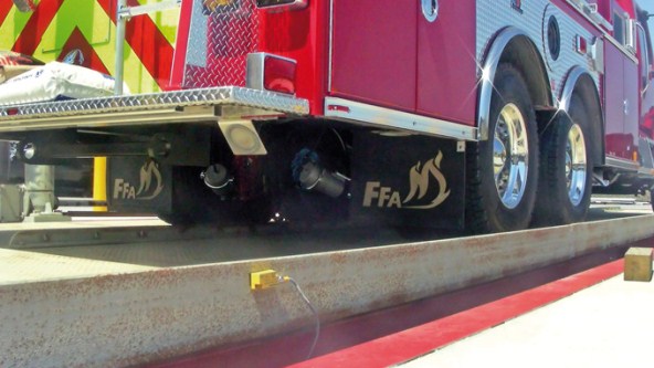 Ferrara Fire Apparatus uses inclinometers at its on-site testing facility