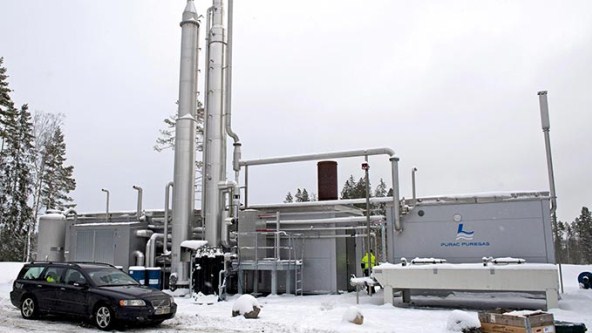 The whole biogas plant consists of three modules.